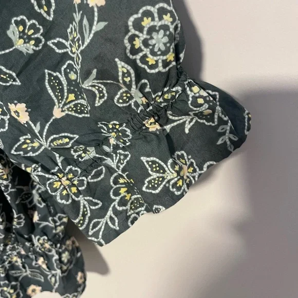 Re-Imagined by J.Crew Floral Off Shoulder Crop Top Women’s M Sustainable - Picture 5 of 10